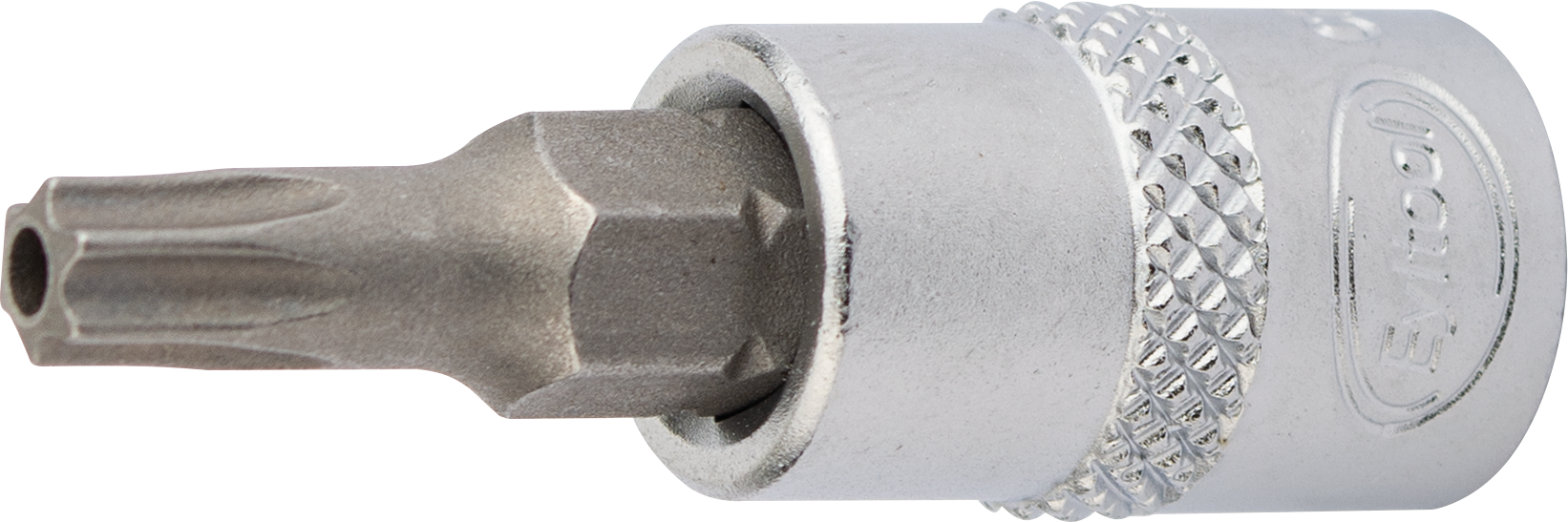 Bitstecknuss 1/4" TORX® mit Stirnlochbohrung L37mm T8