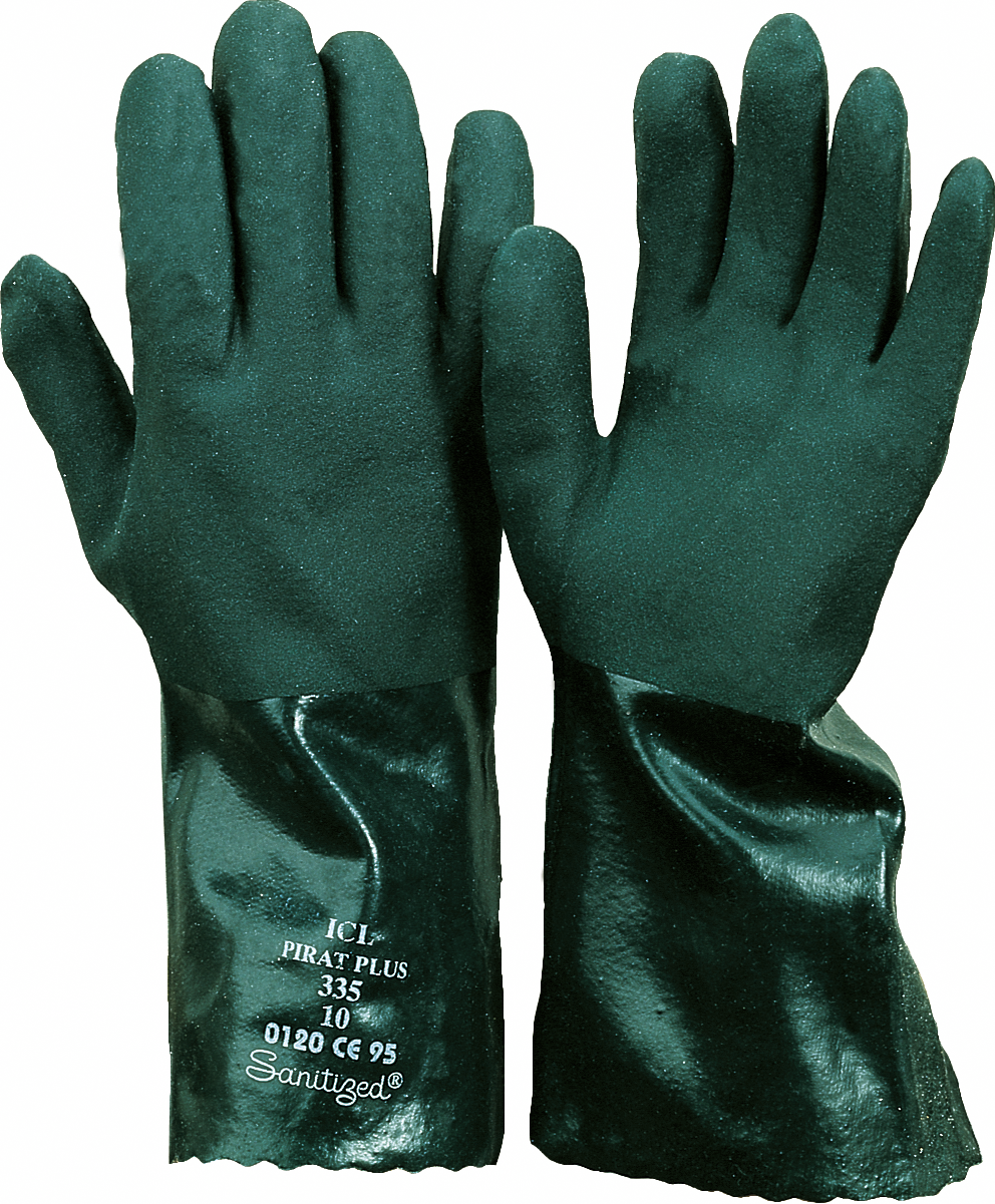 Handschuh PVC "Vielzweck" grün L35cm