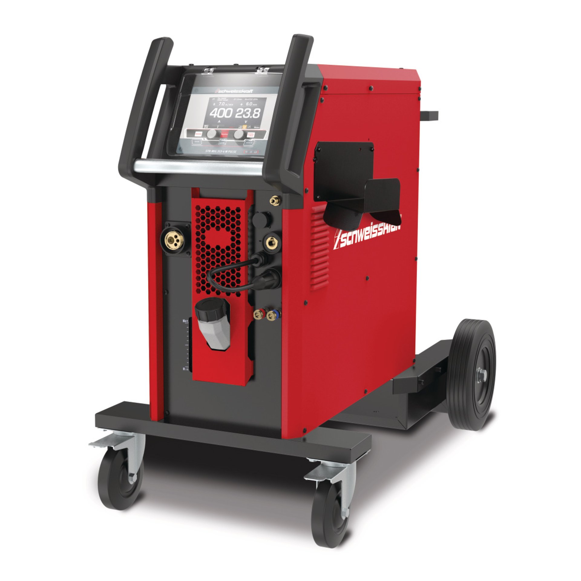 Stufenloses, synergisches MIG/MAG Schweißgerät Schweisskraft SYN-MIG 353-4 W Pulse