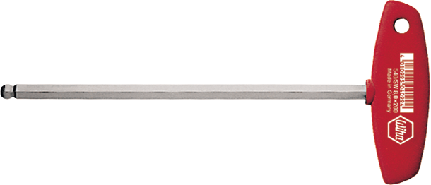 Stiftschlüssel Sechskant mit Quergriff und Kugelkopf GL176mm Klingen-L150mm SW4mm