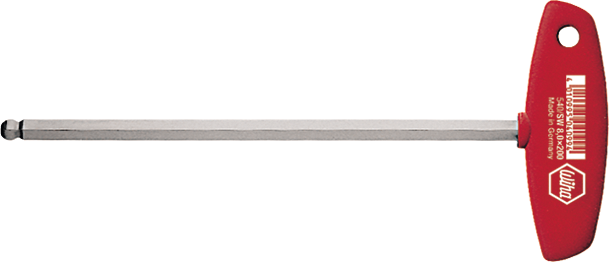 Stiftschlüssel Sechskant mit Quergriff und Kugelkopf GL176mm Klingen-L150mm SW4mm Stiftschlüssel Sechskant mit Quergriff und Kugelkopf GL176mm Klingen-L150mm SW4mm