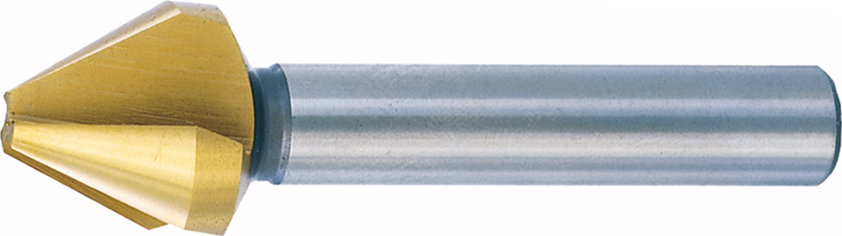 Kegelsenker 60° HSS TiN L63mm Z3 DIN334-C D16/4mm