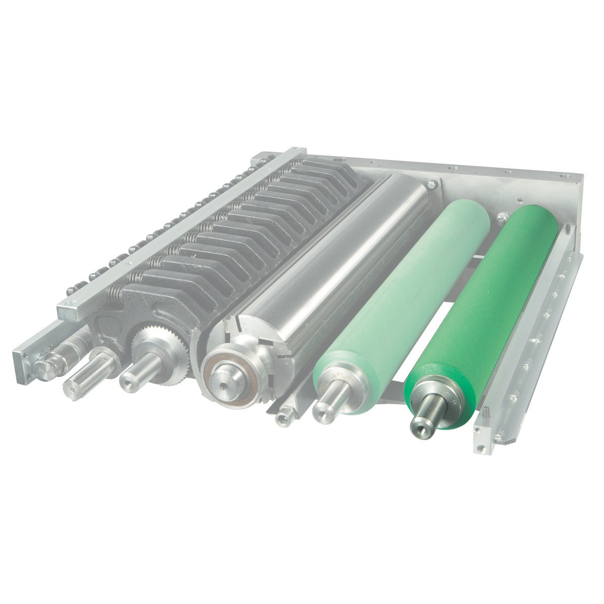 Dritte Vorschubwalze oben angetrieben Holzkraft