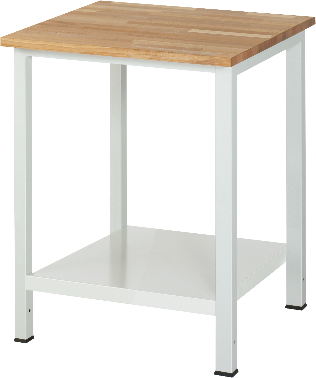 Werktisch Buchenplatte "EYL 3" Eyl-System R900-6 mit Ablageboden RAL7035 T800 x H825 x B1250mm