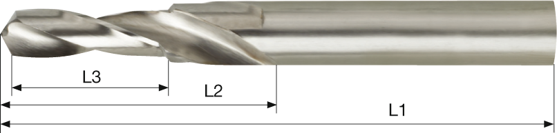 Kurzstufenbohrer 90° Gewindekernloch HSS Typ N D6,6/5mm M6 Kurzstufenbohrer 90° Gewindekernloch HSS Typ N D6,6/5mm M6