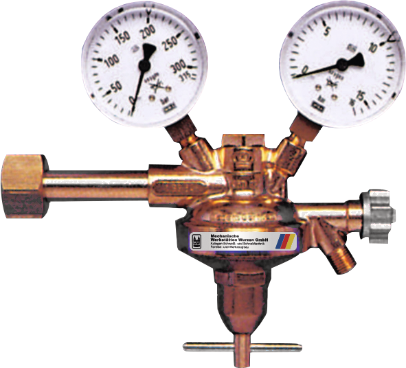 Druckminderer Sauerstoff 0-16/10 bar einstufig