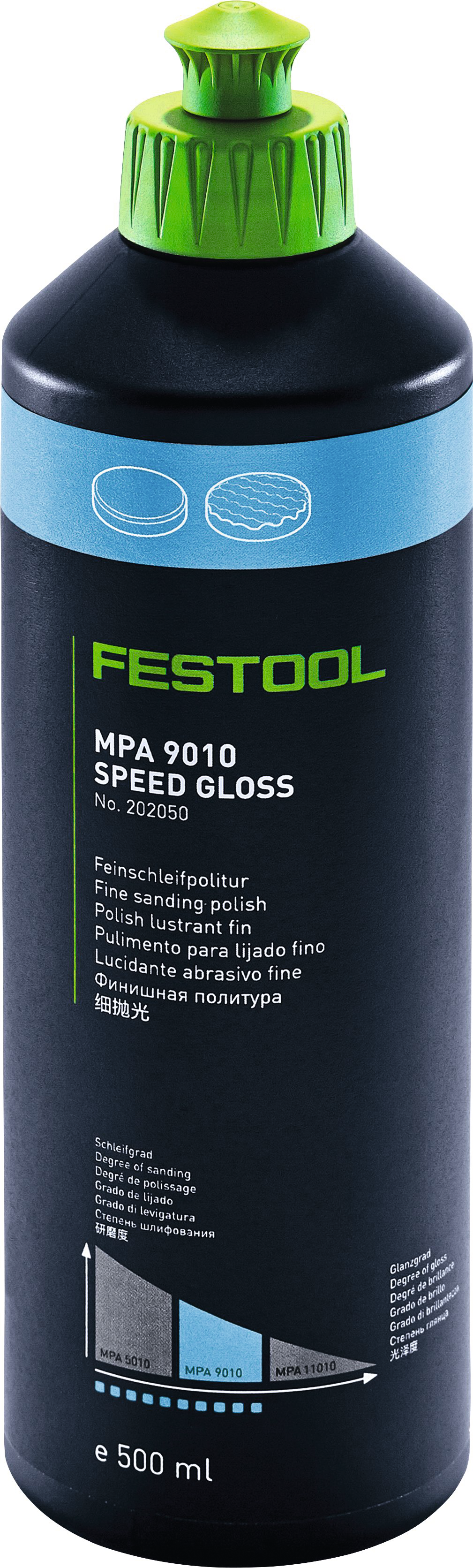 Schleifpolitur MPA 500ml 9010 blau feiner Schleifgrad