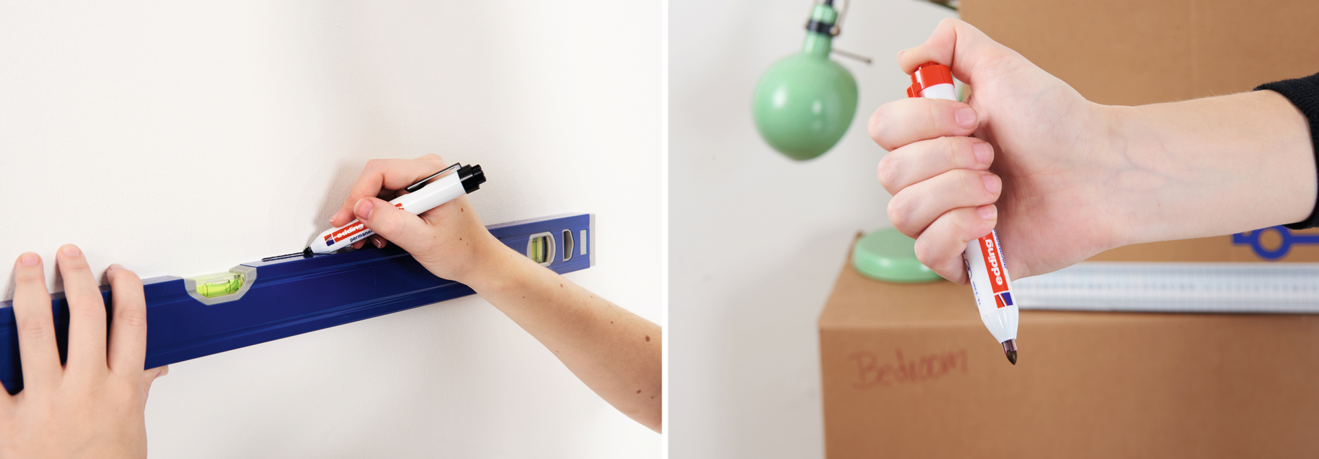 Permanentmarker Knopfdruck edding® retract 11 Schriftbreite 1,5-3mm rot