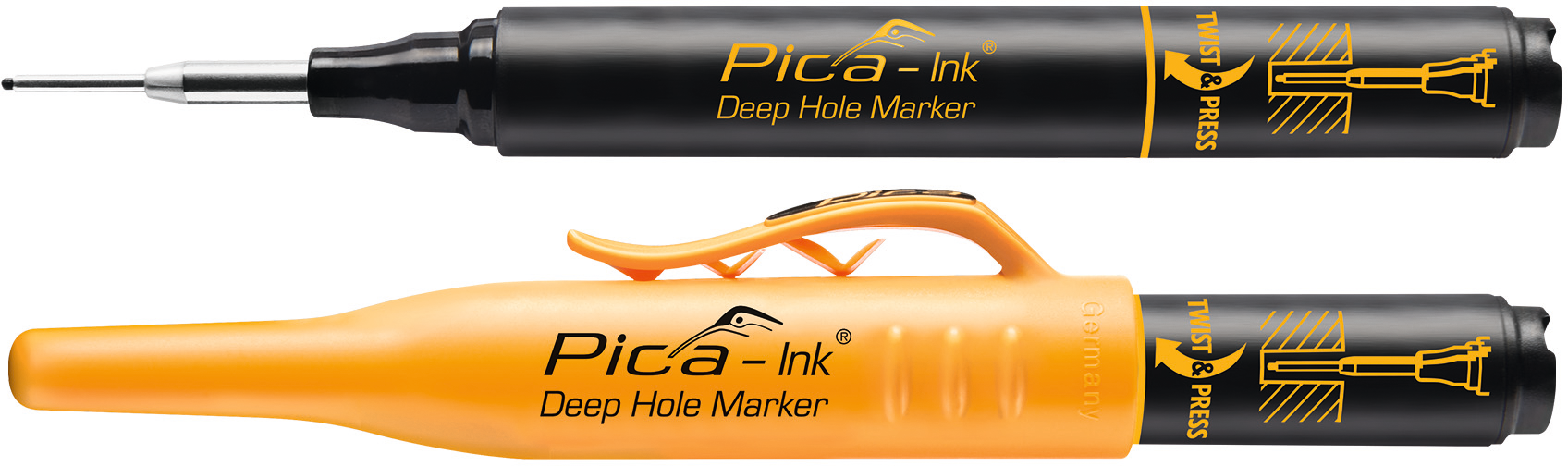 Tieflochmarker permanent Pica-Ink® "Deep Hole Marker" rot