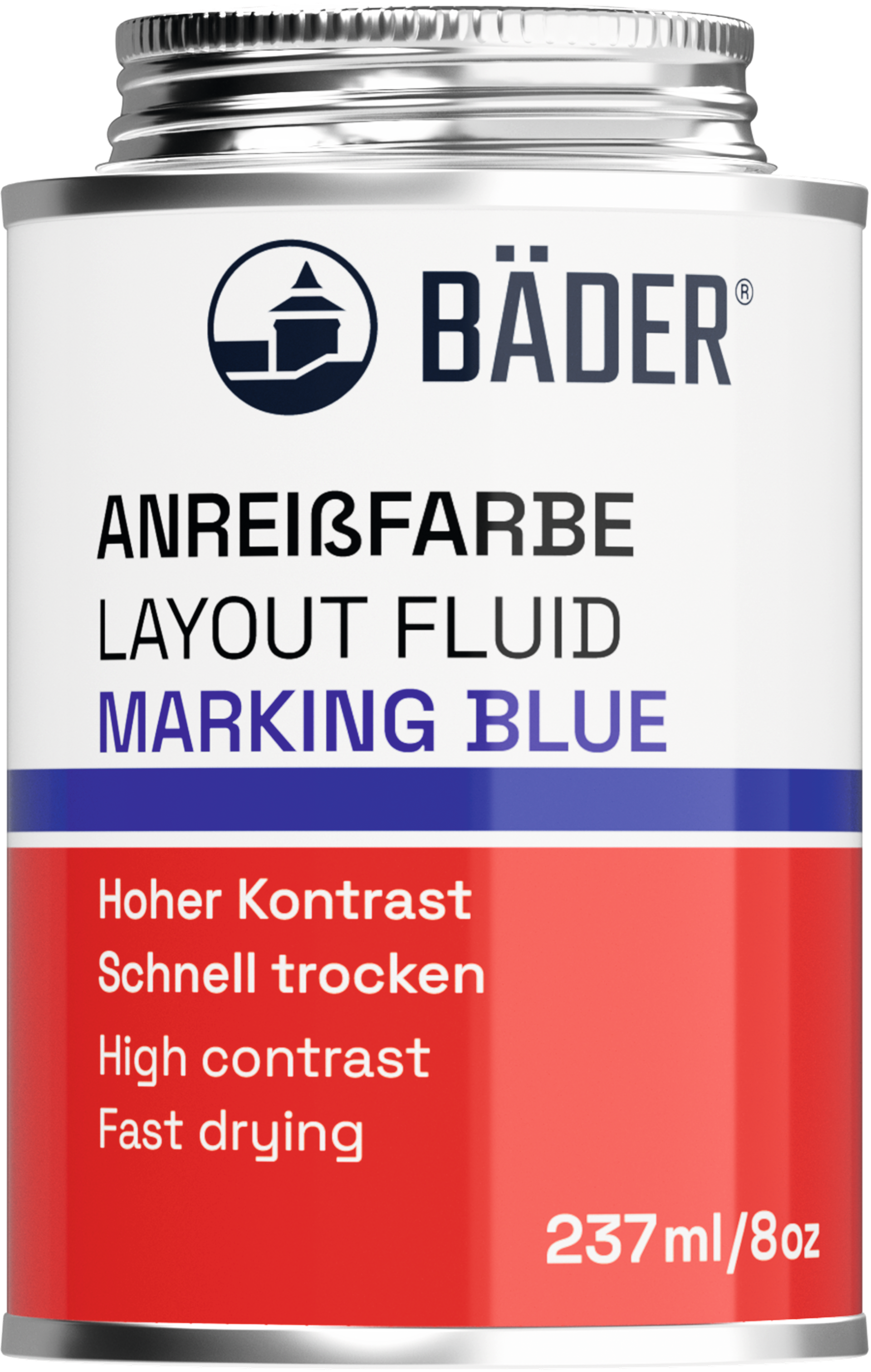 Anreißfarbe 237ml blau/transparent