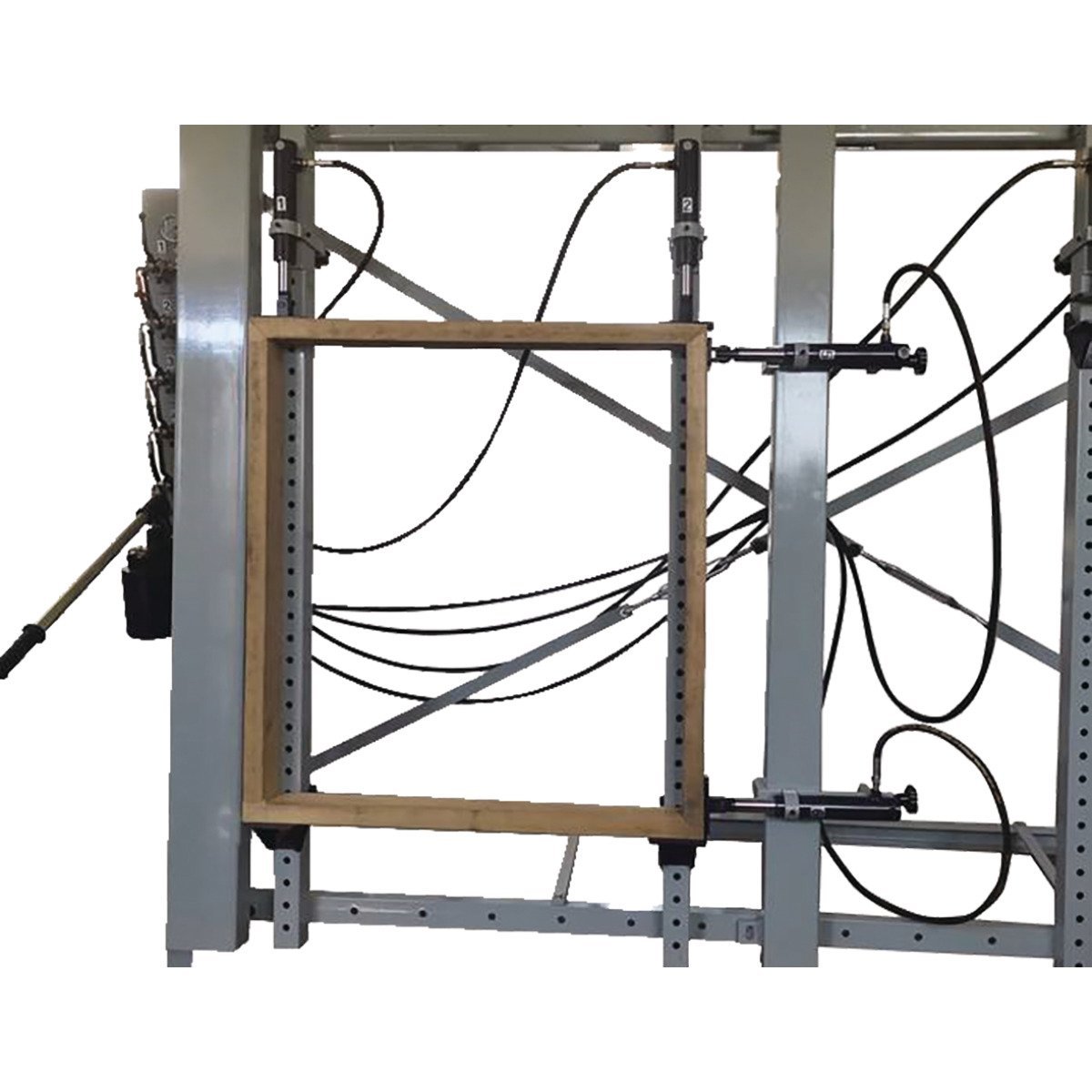 Verleimpresse mit Rahmenpresseinrichtung Holzkraft VP 3000x6 RP