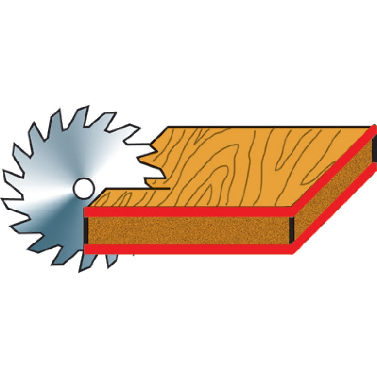 Besäum-/Fertigungsschnitt-Kreissägeblatt Holzkraft KSB-BF 250/42