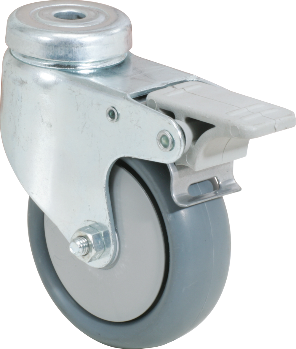 Apparaterolle Polypropylen mit Rückenloch leicht mit Doppelstopp 50kg D75mm Apparaterolle Polypropylen mit Rückenloch leicht mit Doppelstopp 50kg D75mm