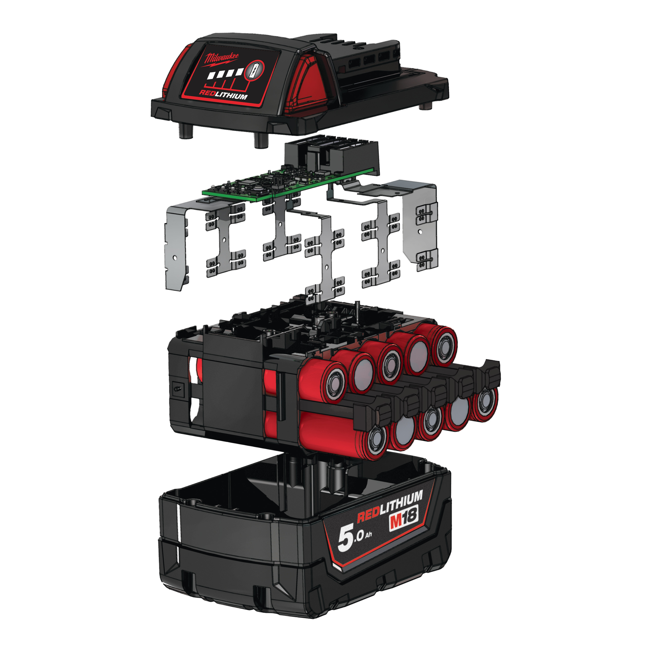 Milwaukee M18 B5 REDLITHIUM Akku 18 V 5,0 Ah