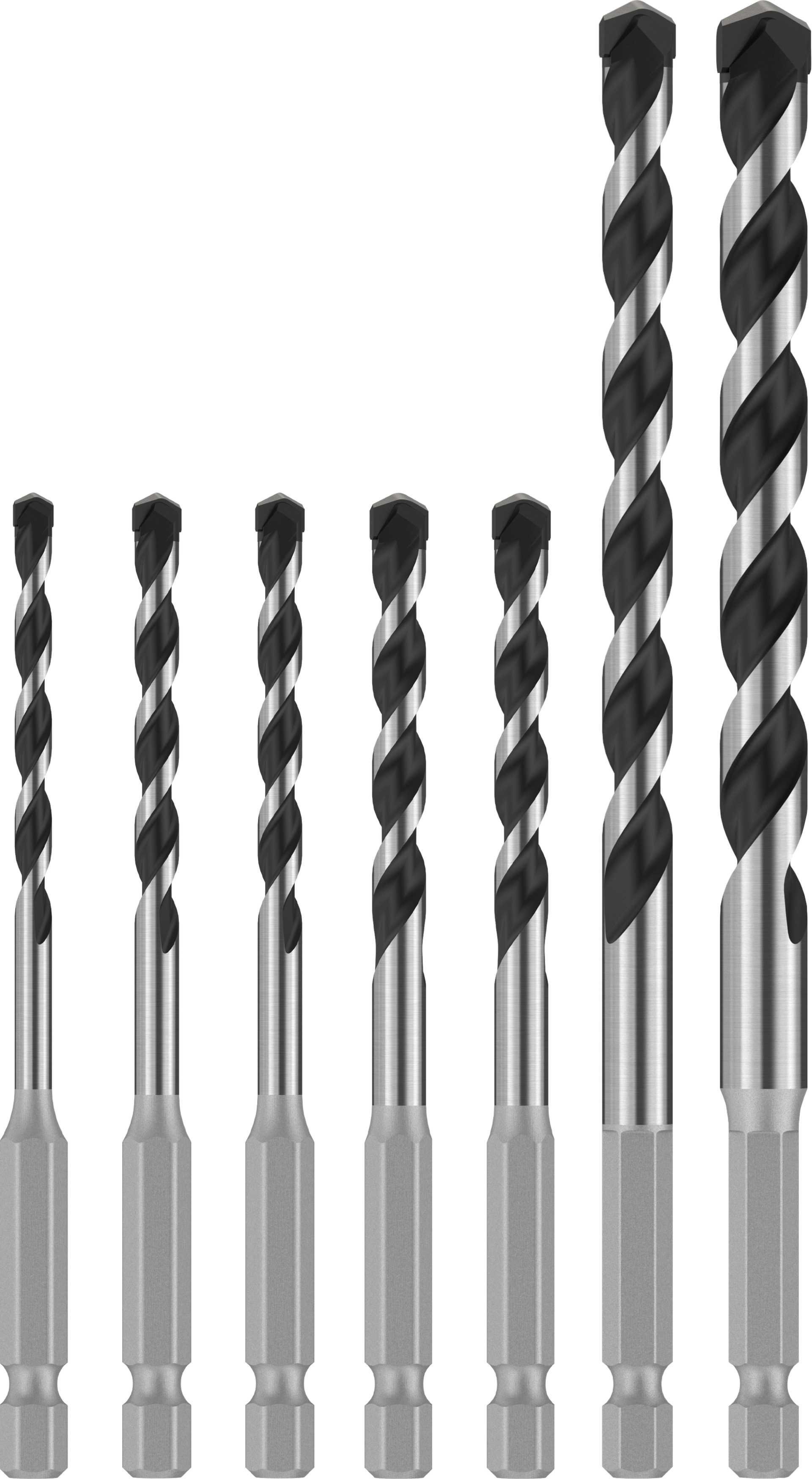 Betonbohrer Satz "HEX-5" Expert 7-tlg. 4-5-5-6-6-8-10mm