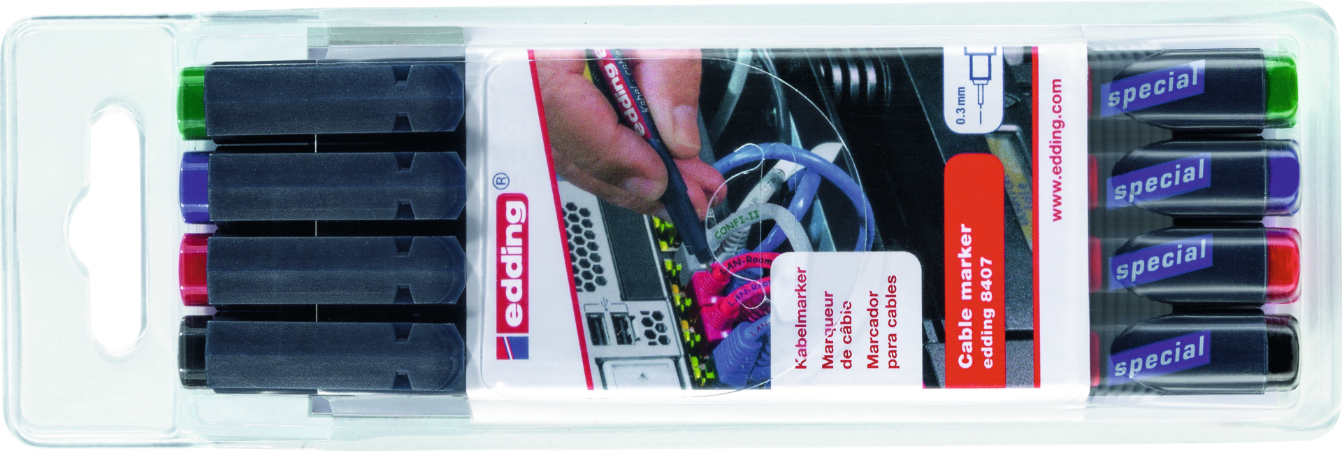 Kabelmarker Satz edding® 8407 Kabelmarker Satz edding® 8407