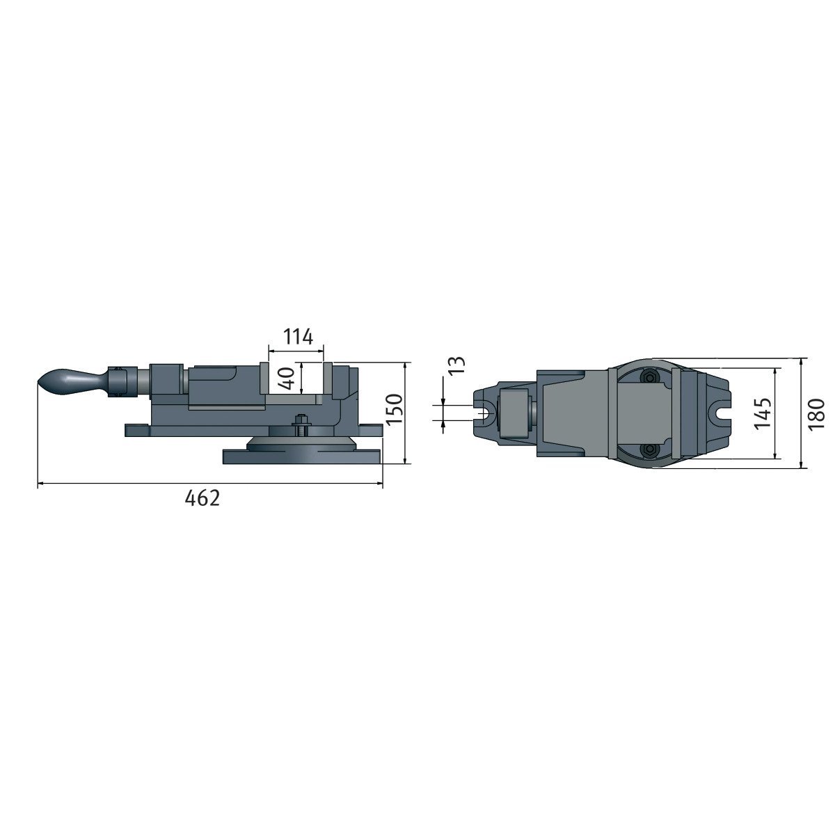 Präzisions-Maschinenschraubstock Optimum FMS 150