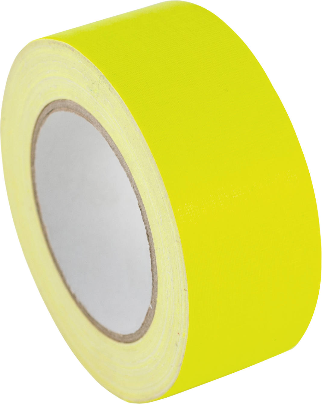 Gewebeband matt aus Naturkautschuk B50mm L25m fluoreszierend neon gelb
