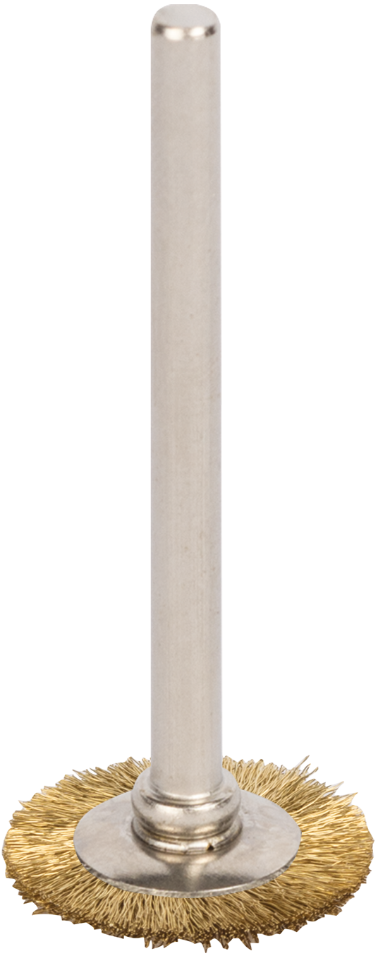 Rundbürste Schaft 3mm Messing 0,1mm gewellt D22mm Rundbürste Schaft 3mm Messing 0,1mm gewellt D22mm