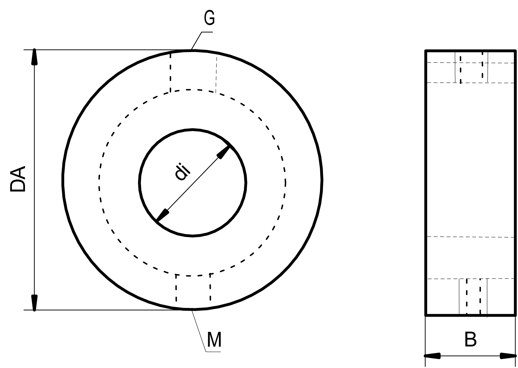 Kühlmitteladapter D53,97mm für Halter 12832 + 12842 Gr.1/3/5/7