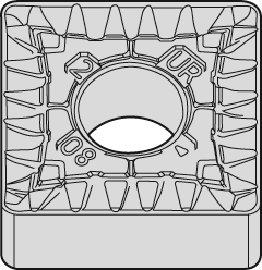 Wendeschneidplatte ZrCN SNMG 120408 UR WP25CT