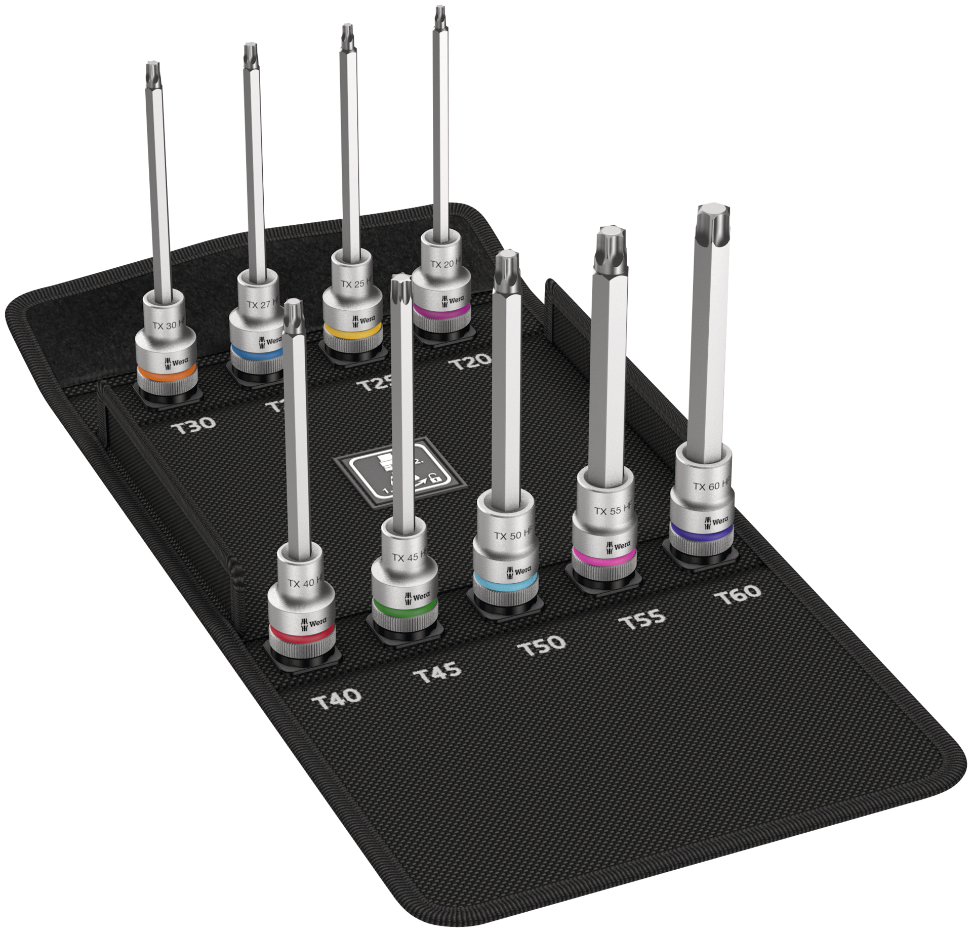 Bitstecknuss 1/2" TORX® lang Satz 9-teilig Zyklop Bitstecknuss 1/2" TORX® lang Satz 9-teilig Zyklop