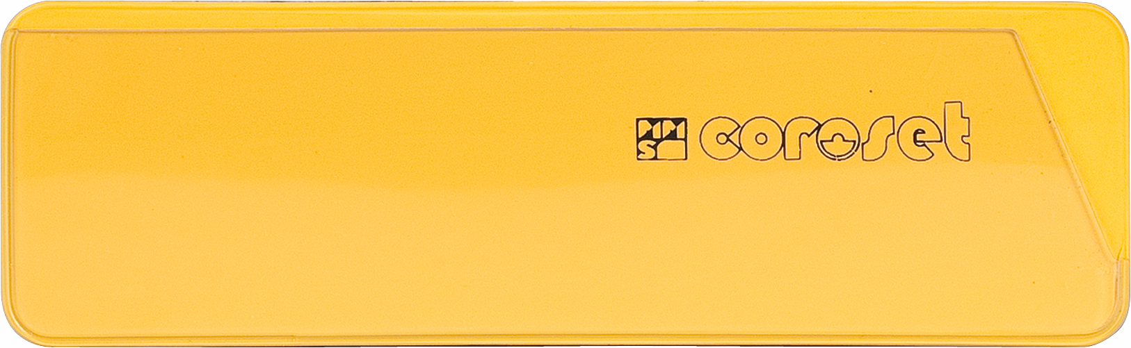 Etikettenhalter Magnet 97x30mm hinten vollflächig magnetisch für Etiketten 90x25mm