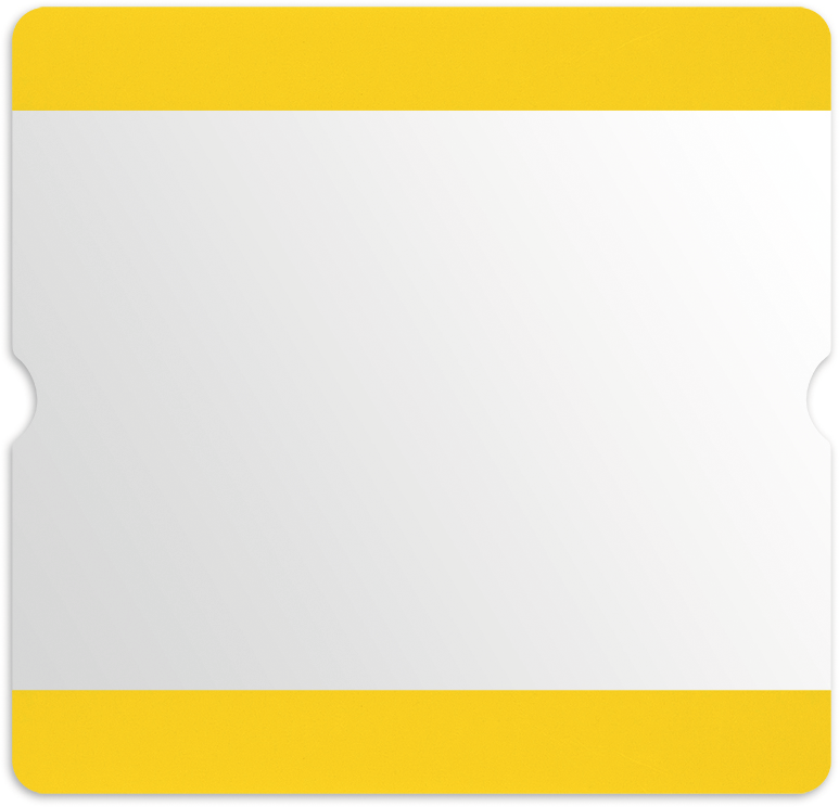 Beschriftungstasche gelb offen A5 215x230mm selbstklebend