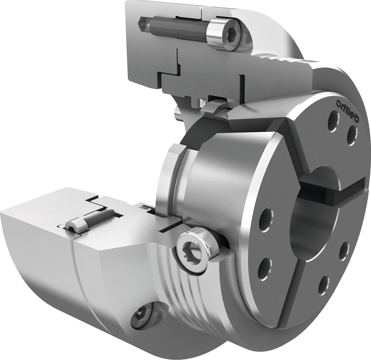 SPANNAX® Anschlagfutter mit vollem Durchlass Gr. 65 A2-5 D157 SPANNAX® Anschlagfutter mit vollem Durchlass Gr. 65 A2-5 D157