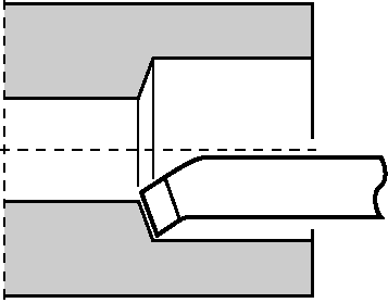 Innen-Drehmeißel HM rechts K10/20 DIN4973 L125mm S8mm
