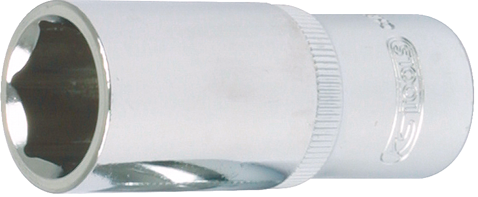 KS-Tools Stecknuss 3/8" Sechskant lang Chrome L 63 mm SW 11 mm