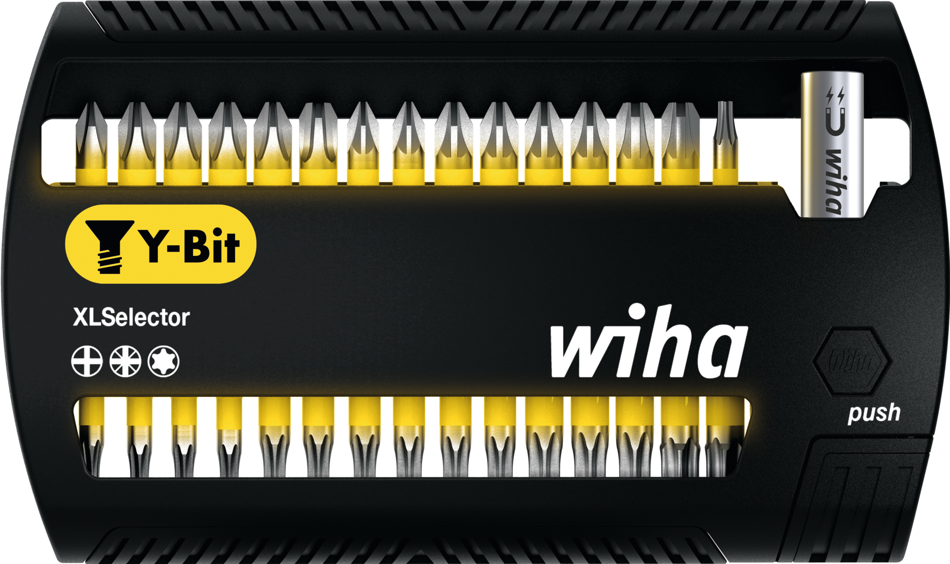 Y-Bit Sortiment 1/4" gelb L25mm PH/PZ/TORX 31-teilig Y-Bit Sortiment 1/4" gelb L25mm PH/PZ/TORX 31-teilig