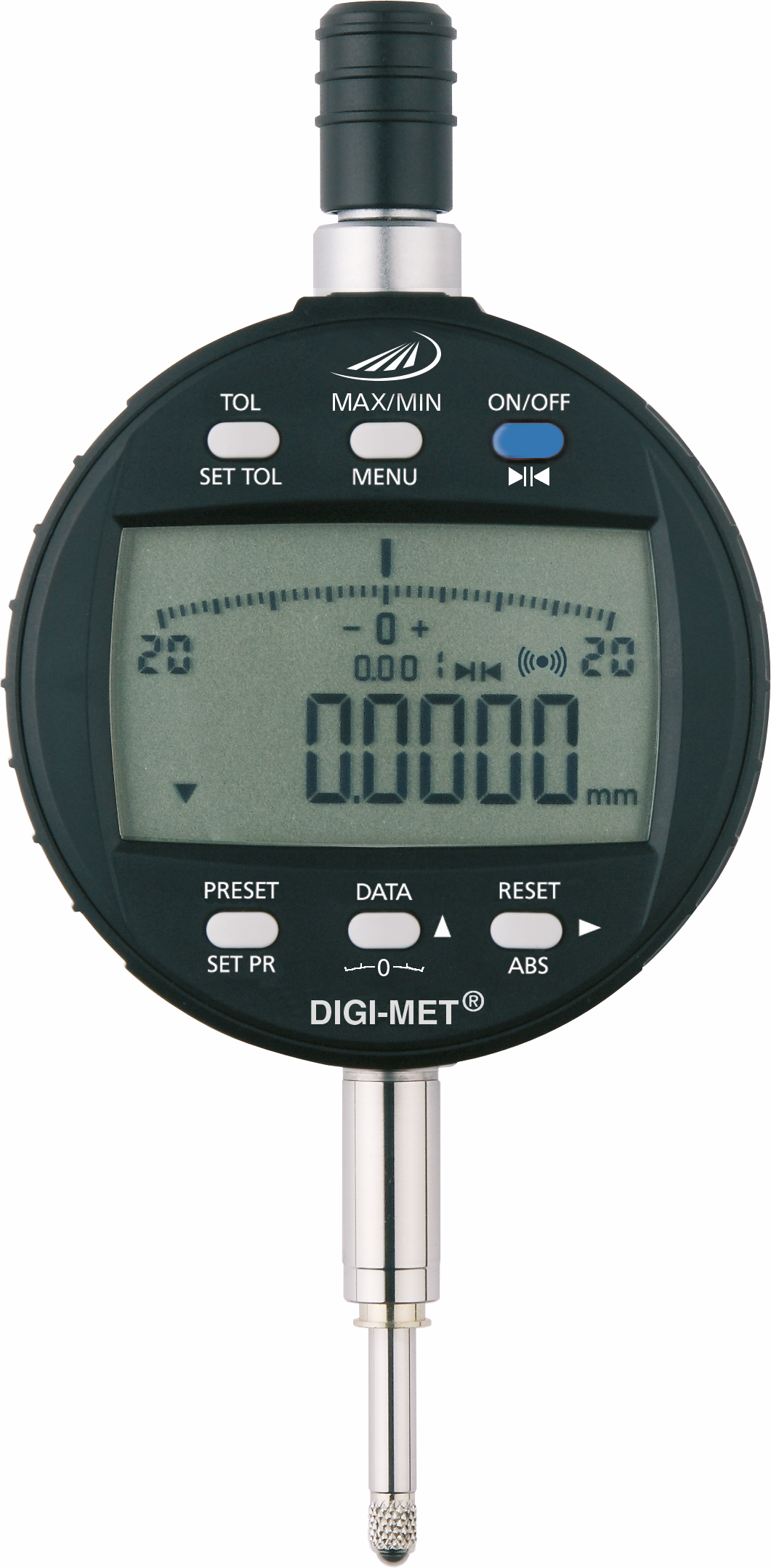 Messuhr Digital IP42 mit Ziffern/Skalenanzeige DIGI-MET® integrated wireless MS25mm Abl. 0,001mm integrated wireless Messuhr Digital IP42 mit Ziffern/Skalenanzeige DIGI-MET® integrated wireless MS25mm Abl. 0,001mm integrated wireless