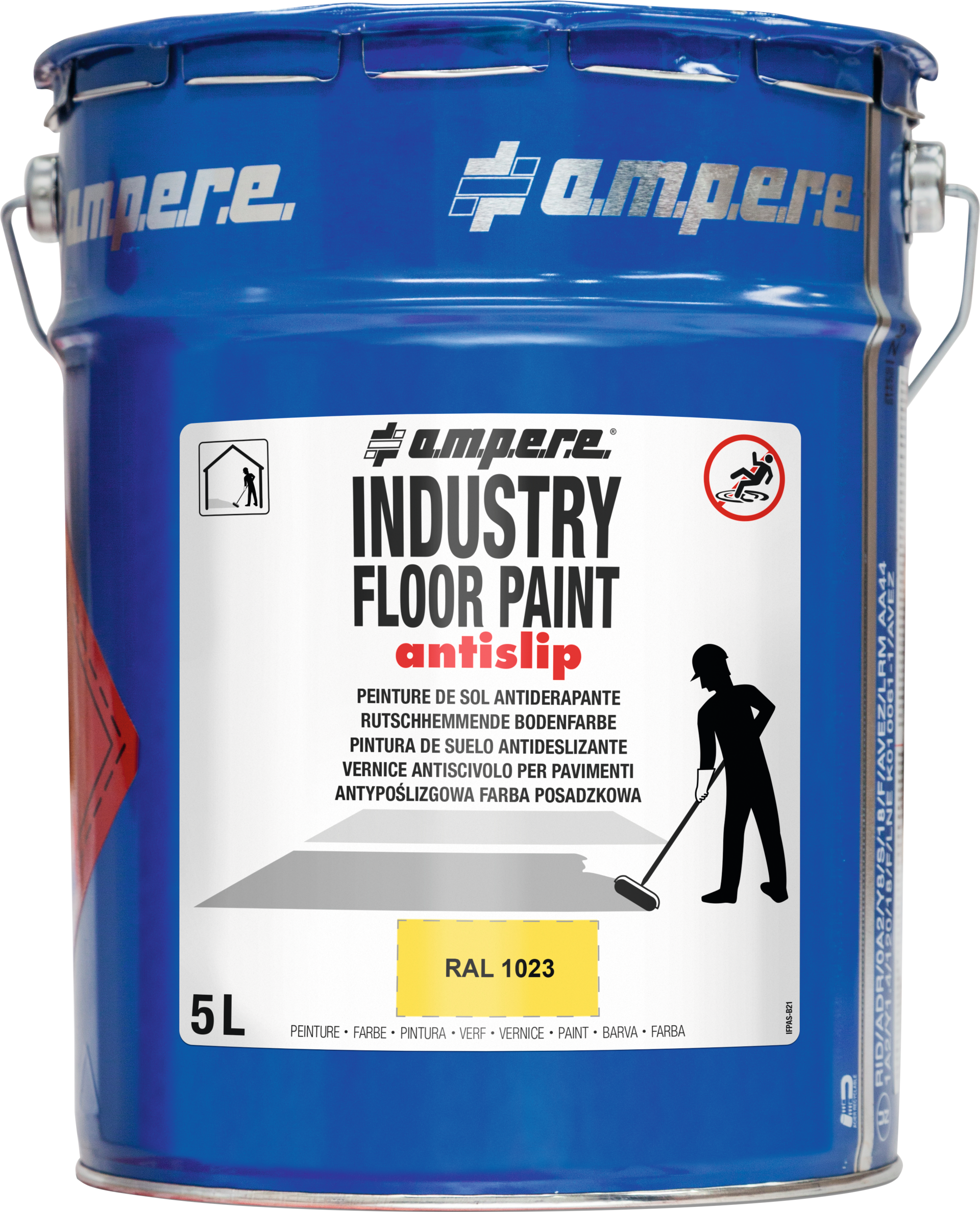 Bodenmarkierungsfarbe "Industry-Floor-Paint Antislip®" 5l weiß