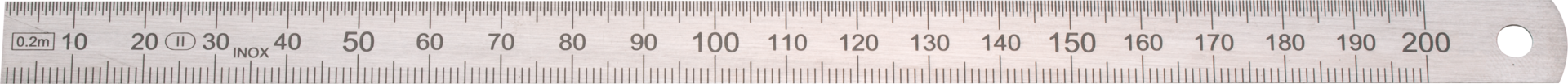 Maßstab INOX biegsam stahl B13mm S0,5mm DIN2968/II rostfrei L100mm