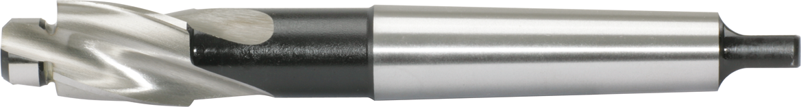 Flachsenker Kernloch HSS D30/15,5mm L190mm MK3 WN Z3 Durchgangsloch M18