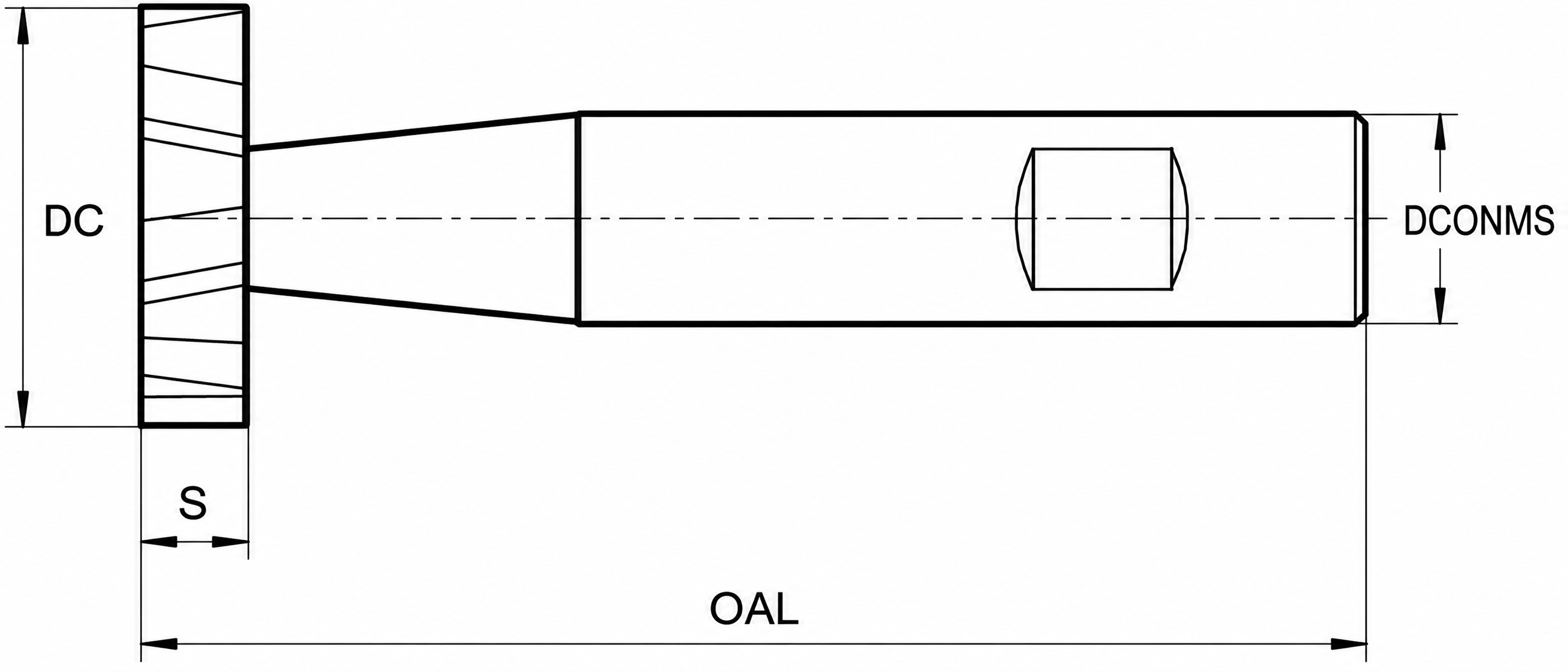 Eyltool Schlitzfräser kreuzverzahnt HSSE Z6 DIN 850 / DIN 1835-B Ø 13,5 × 4 mm