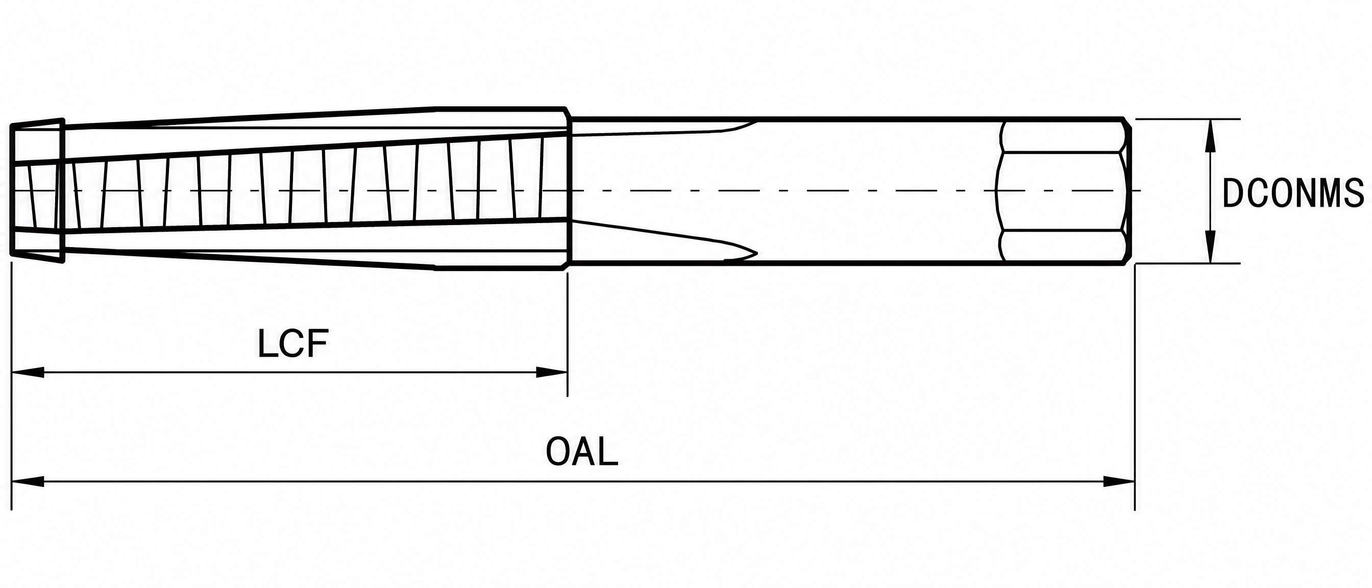 Eyltool Handgewindebohrer-Satz Trapez HSS 3-teilig DIN 103 Toleranz 7H Tr 12 × 3