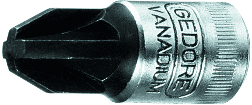 Bitstecknuss 1/4" Pozidriv® L28mm PZ1