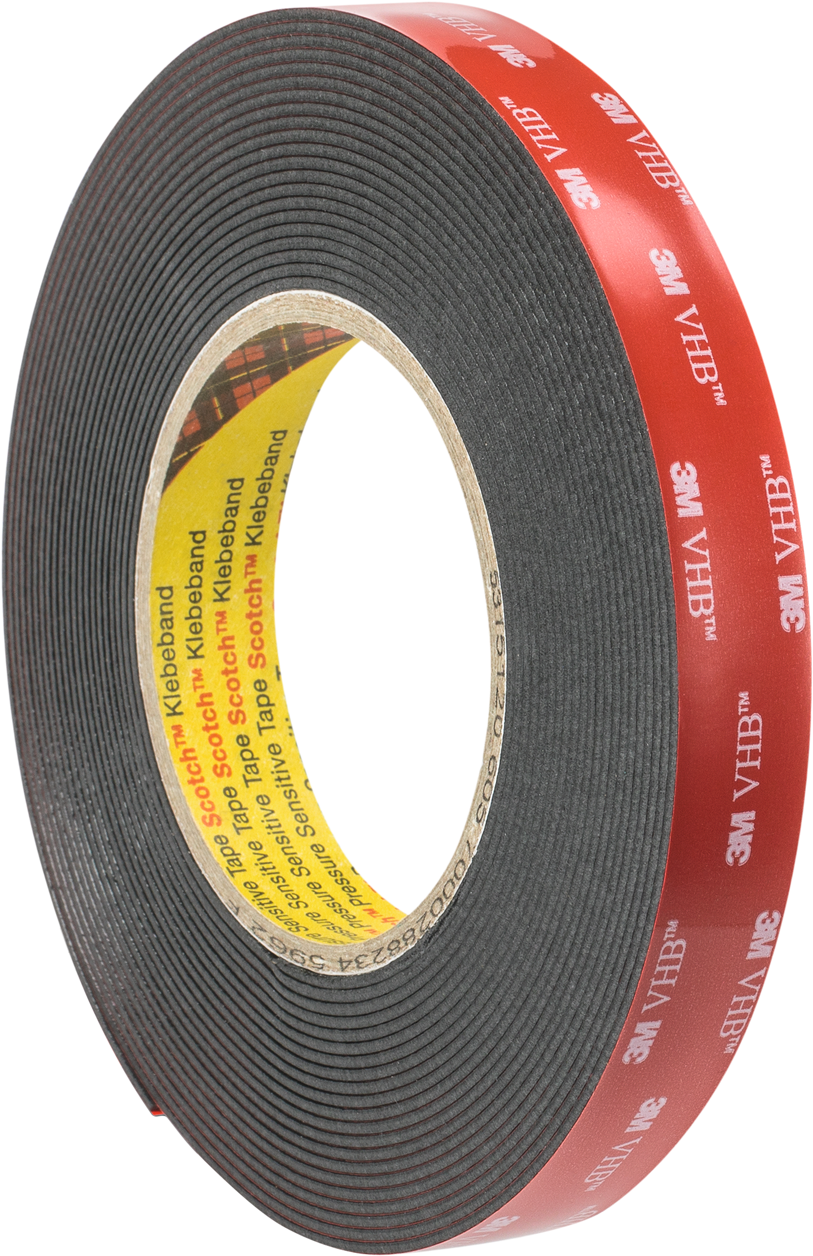 Klebeband 5952F schwarz doppelseitig klebend 1100 µm L11m B19mm Klebeband 5952F schwarz doppelseitig klebend 1100 µm L11m B19mm