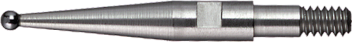 Messeinsatz M1,6 rubinbestückt D2mm L36,2mm
