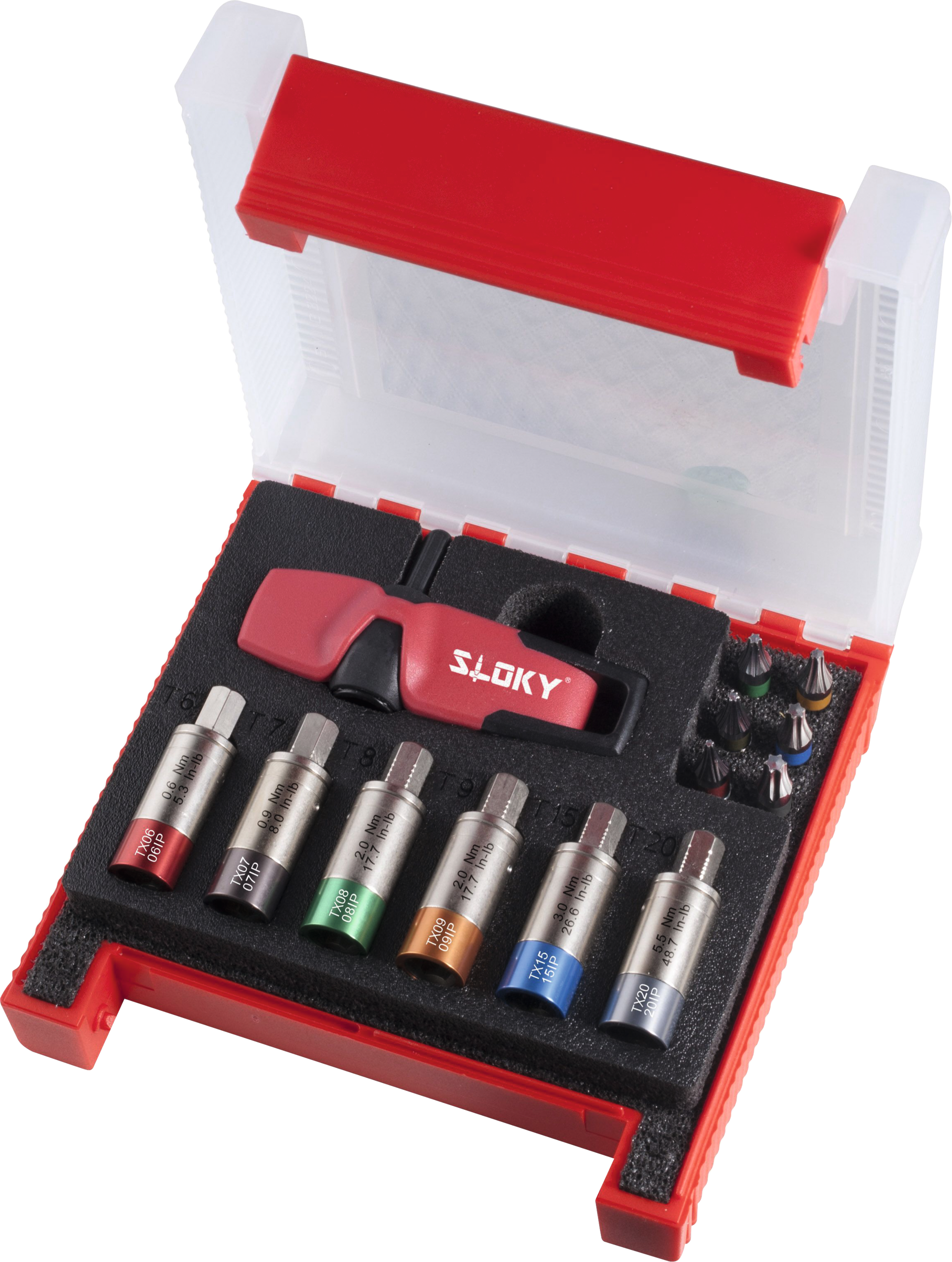 Drehmomentschraubendreher Satz Smart Kit 0,6-5,5 Nm TORX®-Bits TX6-TX20