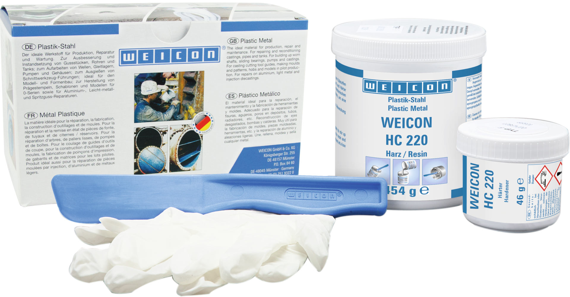 2K Epoxydharz WEICON Keramik HC 220 keramikgefüllt 0,5kg