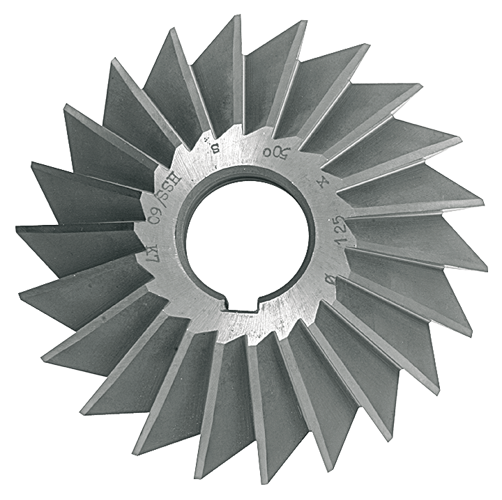 Winkelstirnfräser 60° HSS (Schwalbenschwanzfräser) Z18 DIN842-A D63x20x16mm