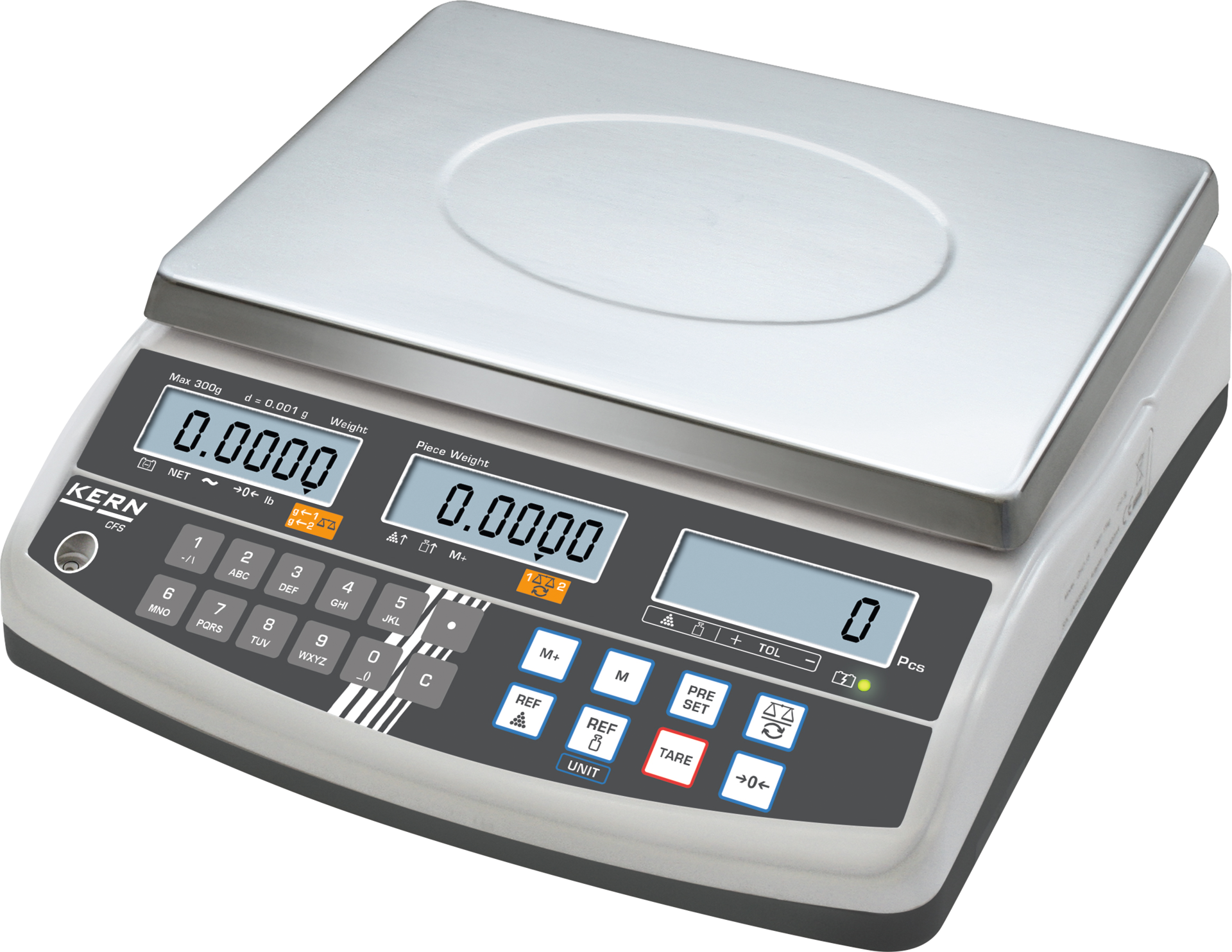 Zählwaage CFS mit Toleranzfunktion WB15kg Abl. 0,2 g