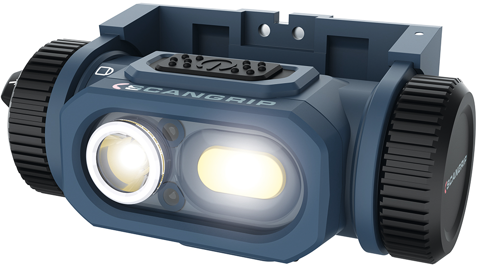 Akku-Kopflampe LED "HORIZON" 150 Lumen IP54 für Montage am Schutzhelm