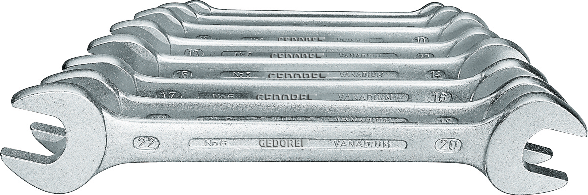 Doppelmaulschlüssel Satz 8-teilig SW6x7mm-20x22mm Doppelmaulschlüssel Satz 8-teilig SW6x7mm-20x22mm