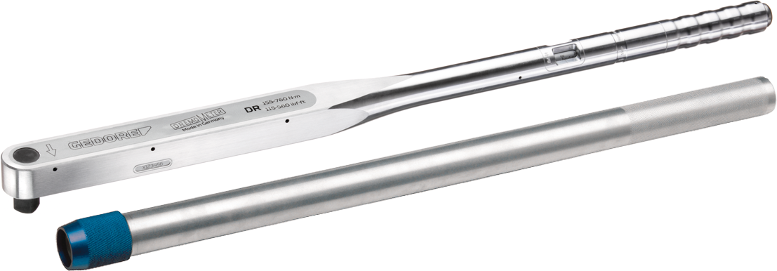 Drehmomentschlüssel Aluminium mit Einsteckvierkant DREMOMETER® inkl. Werkszertifikat 1/4" L211mm 2-12Nm