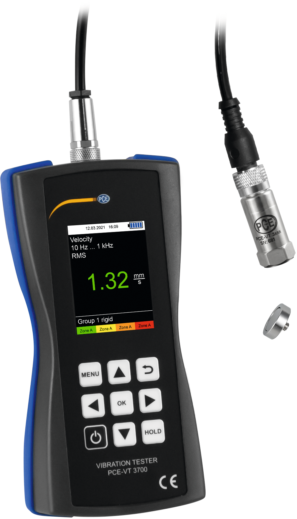 Schwingungsmessgerät Digital PCE-VT 3700 Schwingungsmessgerät Digital PCE-VT 3700