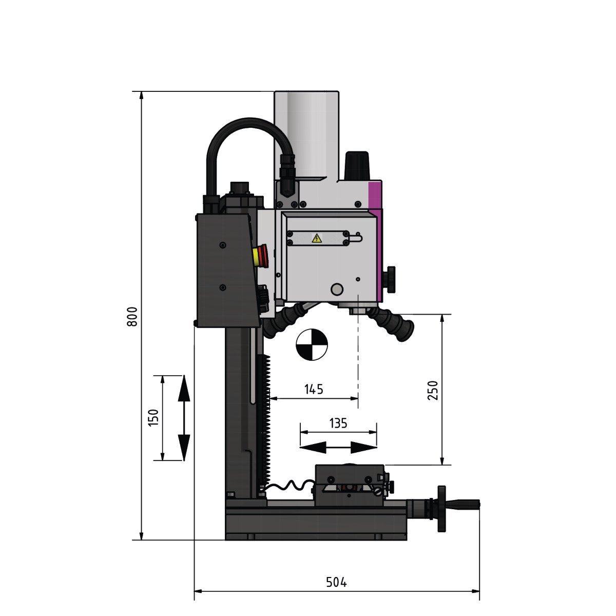 Bohr-Fräsmaschine Optimum OPTImill MH 15V